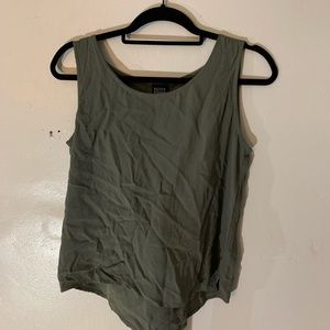 Eileen Fisher grey silk tank top size small